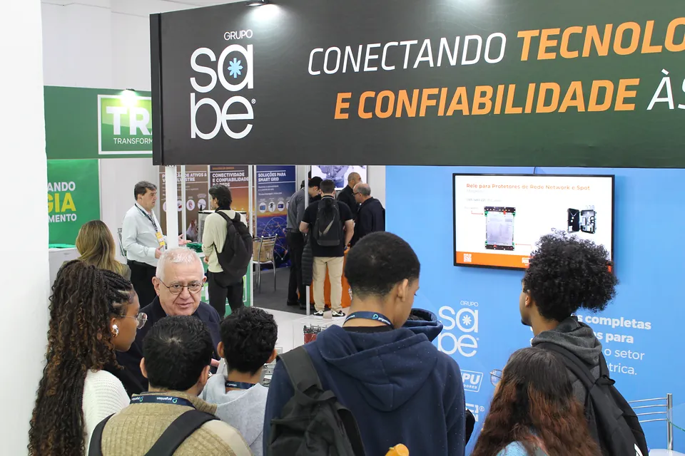 Visitantes no estande da SABE